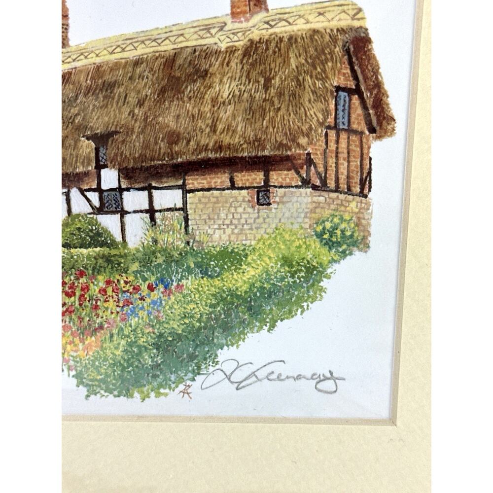 Zoe Kenway Anne Hathaway’s Cottage Stratford England Art Print 9x7 Matted - Picture 8 of 10